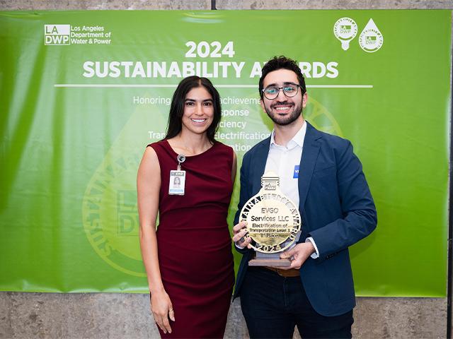 2024 Sustainability Awards - EVgo was awarded the first place Leadership Award for Level 3 EV Charging in the Electrification of Transportation category