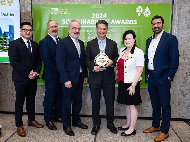 2024 Sustainability Awards - Los Angeles Unified School District (LAUSD) was presented the first-place Leadership Award for Demand Response
